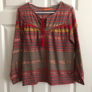 Oliphant xs multi-color blouse